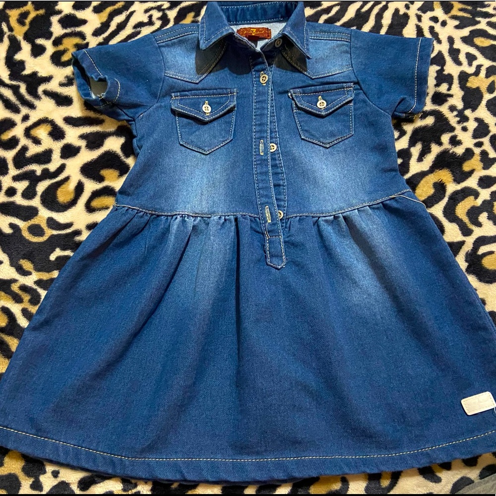 Blue Jean Dress with Flair Bottom!